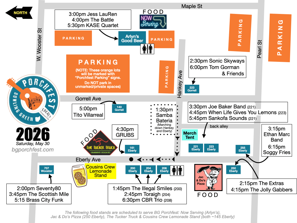 2026 Porchfest Map
