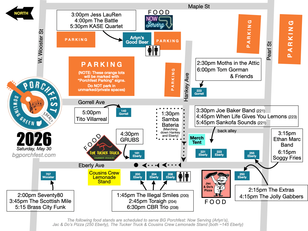 2026 Porchfest Map