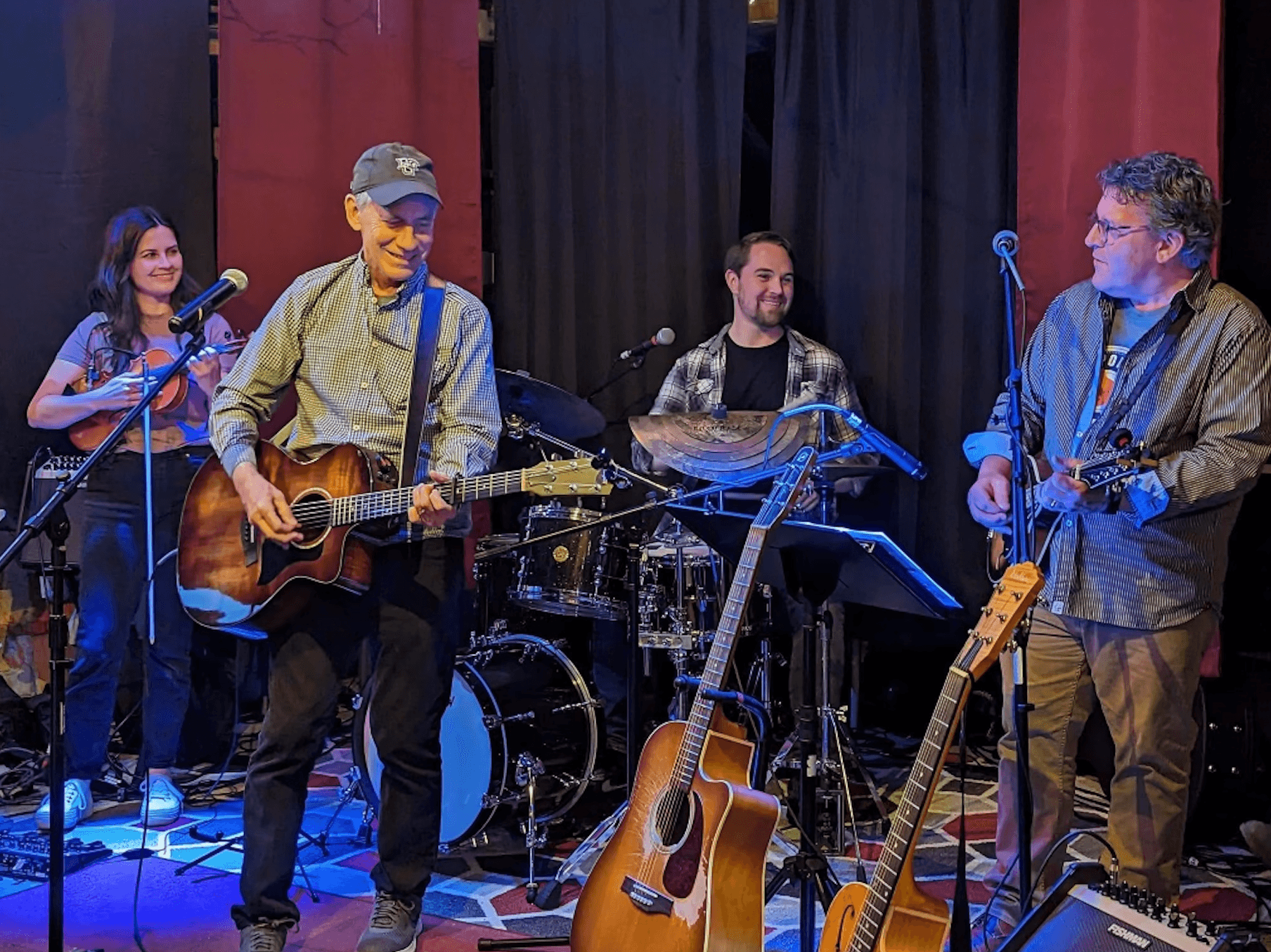 Mike Williams on Sax & The Illegal Smiles band photo